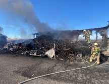 El tráfico vehicular está detenido. ESPECIAL / PC JALISCO