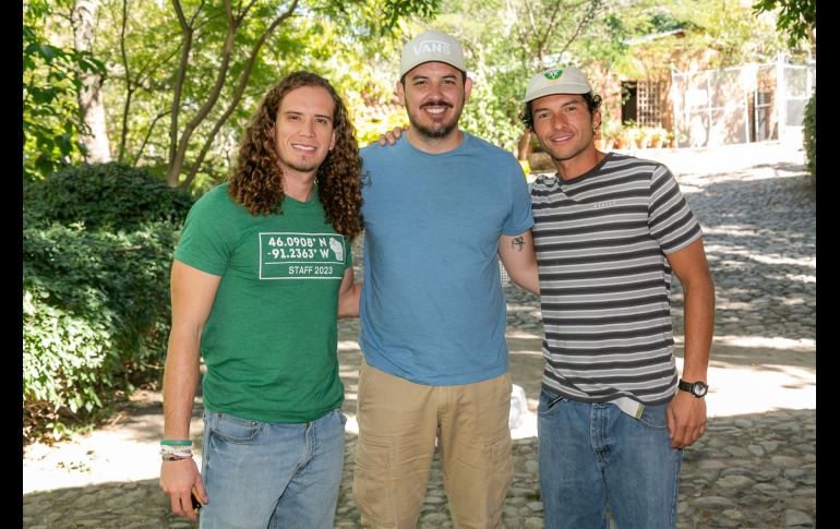 Alonso Andrade, Marco López y José Cueva. GENTE BIEN JALISCO/ Jorge Soltero