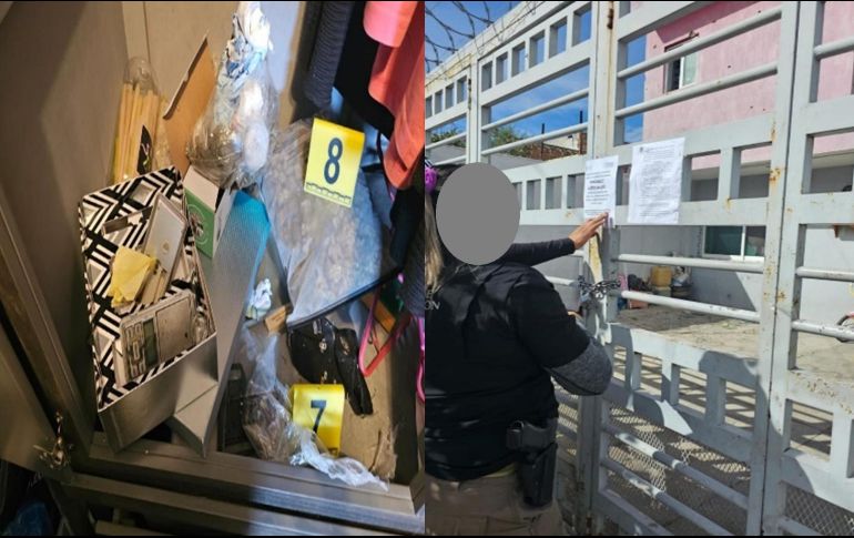 La FGR detalló que fueron elementos de la Guardia Nacional quienes realizaban un recorrido sobre la calle Atlacomulco, de la colonia El Cerrito en donde avistaron un inmueble el cual contaba con impactos de arma de fuego en la fachada y al interior diversos cartuchos. CORTESÍA