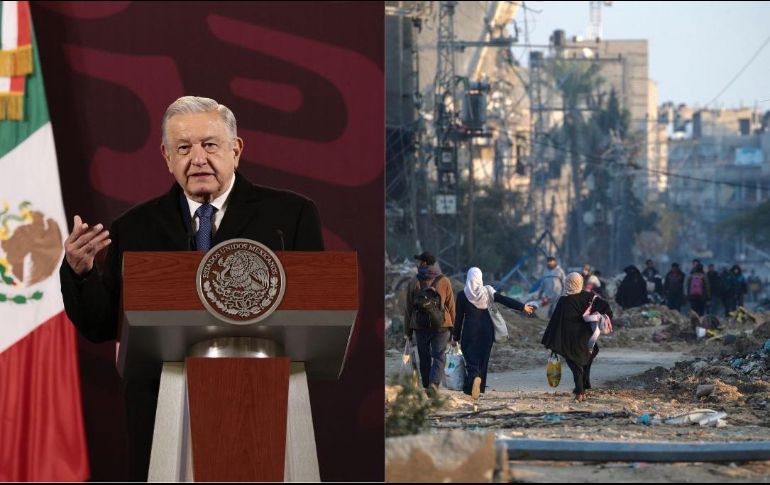 Expresó que México no quiere que más inocentes sigan perdiendo la vida por la irracionalidad de la guerra. EFE / J. MÉNDEZ / M. SABER