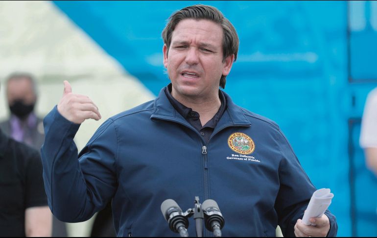 Ron DeSantis, gobernador de Florida. AFP