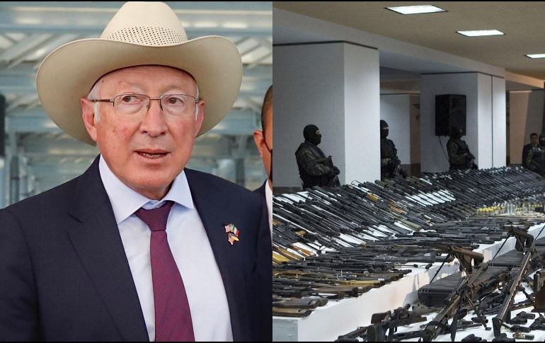 Ken Salazar argumentó que las armas que la Sedena ha asegurado podrían tener 