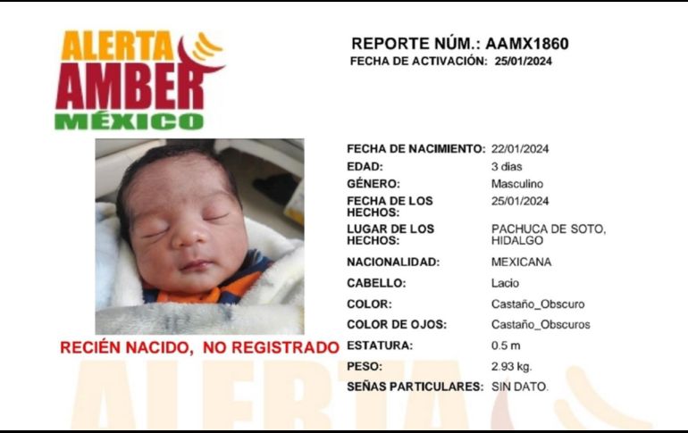 El menos aún no había sido registrado. TWITTER/AAMBER_mx