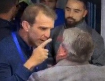 Ambas personalidades tuvieron un encuentro en el que intercambiaron palabras luego del partido entre Cruz Azul y Xolos. ESPECIAL.