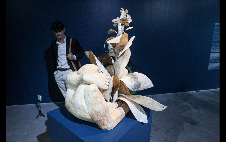 En el Museo de Arte de Zapopan (MAZ) se inauguró este viernes 2 de febrero la exposición “Volví a ser vasija, volví a ser animal, volví a ser planta, volví a ser tiempo” de la dupla artística RojoNegro conformada por Noé Martínez y María Sosa. EL INFORMADOR / H. Figueroa