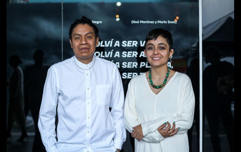 En el Museo de Arte de Zapopan (MAZ) se inauguró este viernes 2 de febrero la exposición “Volví a ser vasija, volví a ser animal, volví a ser planta, volví a ser tiempo” de la dupla artística RojoNegro conformada por Noé Martínez y María Sosa. EL INFORMADOR / H. Figueroa