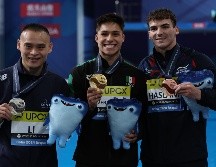 Osmar con 19 años, se consagró como triple medallista mundial, esto luego de que en el Mundial del año pasado que se realizó en Fukuoka, Japón, lograra dos preseas. EFE / A. Haider