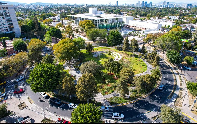La glorieta Monraz será uno de los atractivos que podrán disfrutar las personas que acudan a la nueva sede del Consulado de Estados Unidos en Guadalajara que se construye en la zona. EL INFORMADOR/A. Navarro