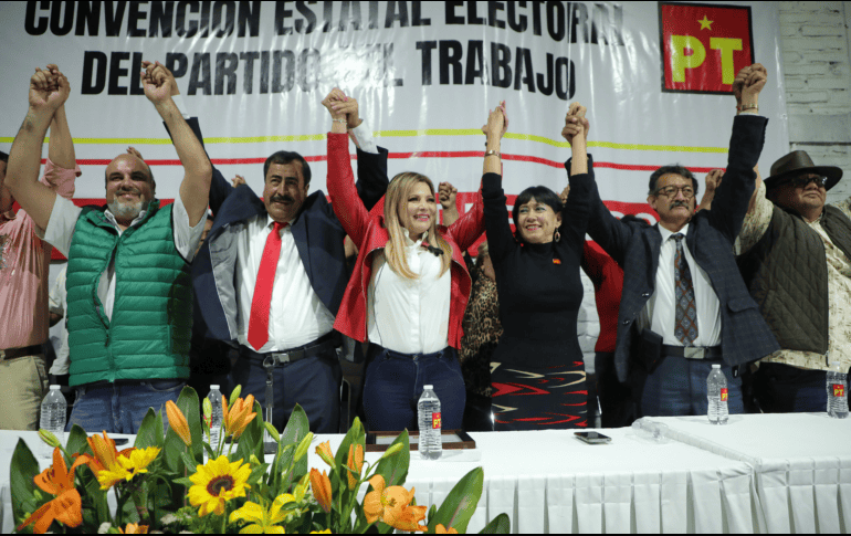 El acto se llevó a cabo en la Convención Estatal Electoral del Partido del Trabajo. ESPECIAL
