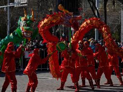 Danza del dragón en el templo de Dongyue, Pekín. AP/A. Wong