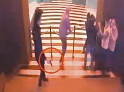 Captura de pantalla del video de seguridad del bar. ESPECIAL