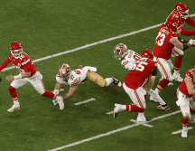 Patrick Mahomes, Travis Kelce, Isiah Pacheco rompieron las apuestas, pero lo hicieron justo como le gusta a Las Vegas: a lo grande. EFE / C. Brehman