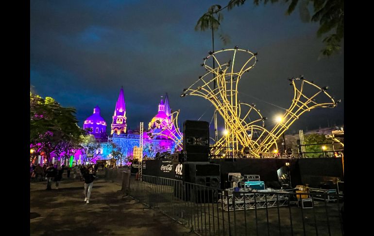 Este año GDL Luz se realizará del 14 al 18 de febrero de 19:30 horas a 11::00 horas con tres espectáculos principales a las 20:00, 21:00 y 22:00 horas. EL INFORMADOR/ Arturo Navarro.