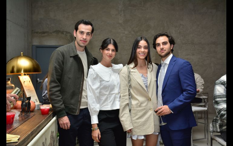 Marcelo Saldívar, Arantza Alvarado, Yuliana Rosales y Andrés Iturbide. GENTE BIEN JALISCO/ Marifer Rached