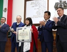 En la  sesión participaron el Secretario General del Gobierno de Jalisco, el  Presidente de la Mesa Directiva del Congreso del Estado y el  Magistrado Presidente del Supremo Tribunal de Justicia y Consejo de la Judicatura del Estado. CORTESÍA/ Gobierno de Guadalajara.