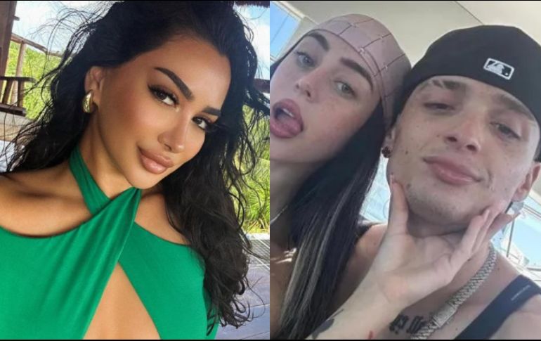 Las imágenes han generado debate entre los seguidores de la pareja, especialmente después de que la rapera anunciara el fin de su relación y expresara su decepción por la conducta de su exnovio. INSTAGRAM / saharsoniaa / @ElPesoPluma