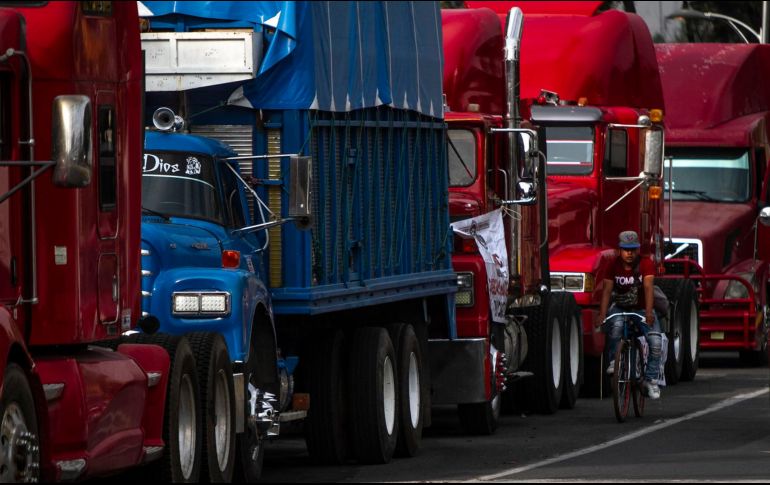 La Alianza Mexicana de Organización de Transporte AC (AMOTAC) se une a Paro Nacional. NTX/ARCHIVO