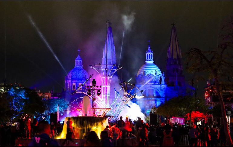Para este jueves se adelantarán los espectáculos en Catedral Metropolitana, Plaza Liberación y la explanada de Museo Cabañas. EL INFORMADOR / A. Navarro