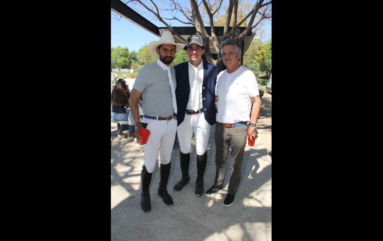 Martín Jiménez, Carlos Martín del Campo y Beto Hawa. GENTE BIEN JALISCO/ Esmeralda Escamilla