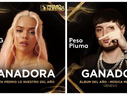 Esta es la lista completa de ganadores de la ceremonia de entrega de los premios Lo nuestro 2024. ESPECIAL / X: @premiolonuestro