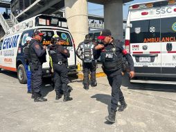 Se reportó la caída de una estructura metálica en la construcción de Centros de Transferencia Modal (Cetram) de Santa Martha. SUN / ARMM