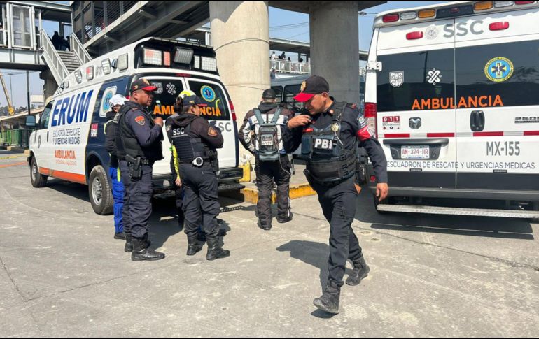 Se reportó la caída de una estructura metálica en la construcción de Centros de Transferencia Modal (Cetram) de Santa Martha. SUN / ARMM