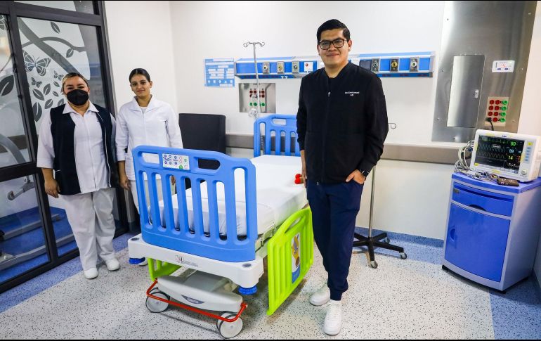 El Hospital Civil “Fray Antonio Alcalde” puso en marcha las nuevas instalaciones para atender de una mejor manera a los menores que sufren por quemaduras. EL INFORMADOR/A. Navarro