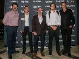 Eduardo Gutiérrez, Luis Aguirre, Eduardo Caccia, Diego García y Ramón García Márquez. GENTE BIEN JALISCO/ Jorge Soltero