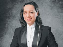 Inés Rodríguez es la directora titular de la Orquesta Sinfónica de la Universidad Autónoma de Tamaulipas. CORTESÍA