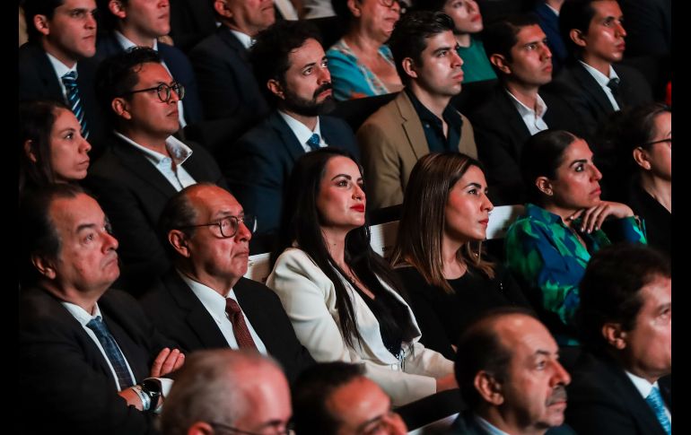 Antonio Lancaster durante su discurso en la toma de protesta dijo que la industria padece constantemente los robos al transporte de carga. EL INFORMADOR/ A. Navarro.