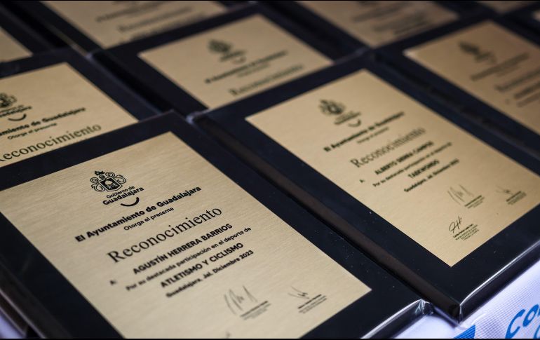 Este jueves se entregó el Reconocimiento al Mérito Deportivo 2023. EL INFORMADOR/ H. Figueroa.