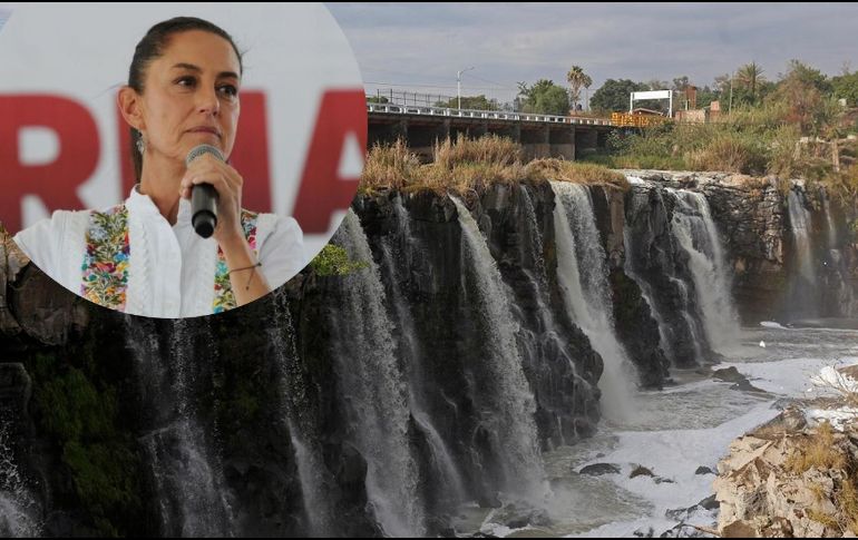 Claudia Sheinbaum contempla el saneamiento del río Santiago entre sus propósitos para Jalisco. ESPECIAL