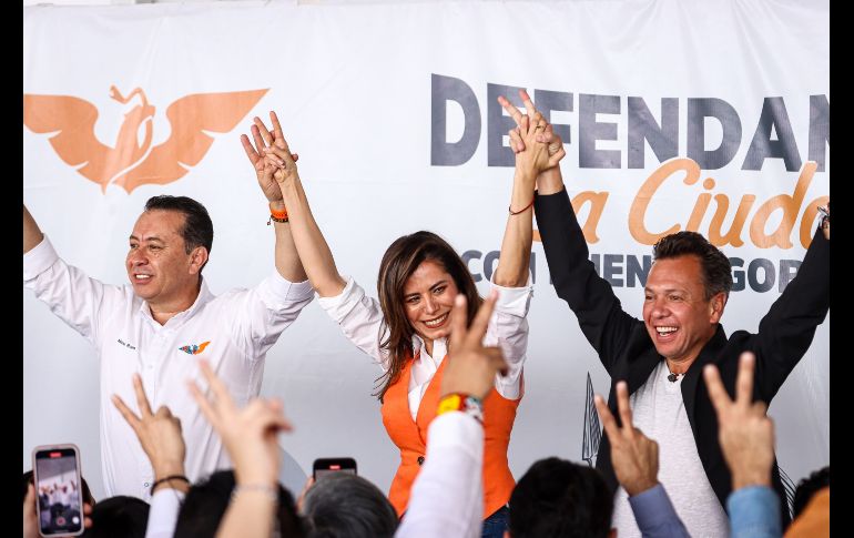 Delgadillo detalló que entre los proyectos de los gobiernos anteriores de su partido que piensa consolidar, en caso de ganar las elecciones del 2 de junio, está la recuperación de espacios públicos, como es el Paseo Alcalde, así como la difusión gratuita de la cultura.EL INFORMADOR / H. Figueroa