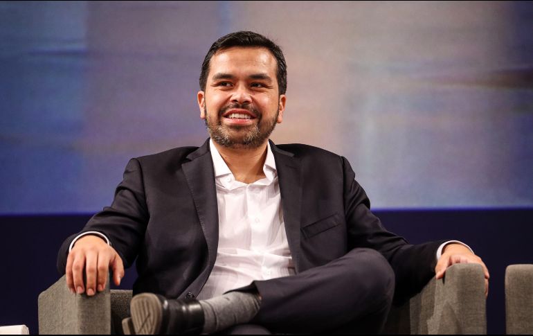 Álvarez Máynez participó en el foro “Elecciones 2024. Rumbo y compromisos”, organizado por el ITESO este lunes. EL INFORMADOR / H. FIGUEROA