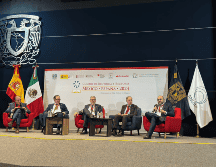 En la mesa participaron, además, el doctor Antonio Largo, Rector de la Universidad de Valladolid; el doctor Leonardo Lomelí, Rector de la UNAM y el doctor Miguel Ángel Castro, Rector de la Universidad de Sevilla. ESPECIAL/ANUIES