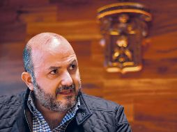 El rector de la Universidad de Guadalajara, Ricardo Villanueva, charló con esta casa editorial en el edificio administrativo de la UdeG. EL INFORMADOR/ H. Figueroa