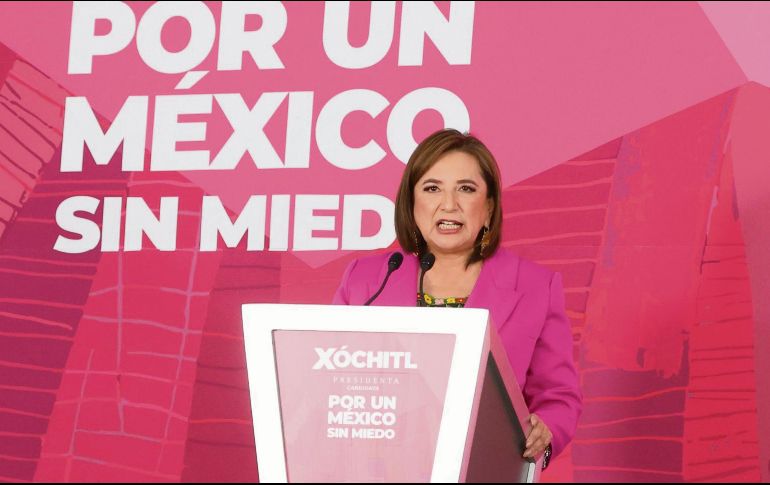 Gálvez respondió a Sheinbaum y dijo que su estrategia no permitirá abrazos a los delincuentes. SUN/B. Fregoso