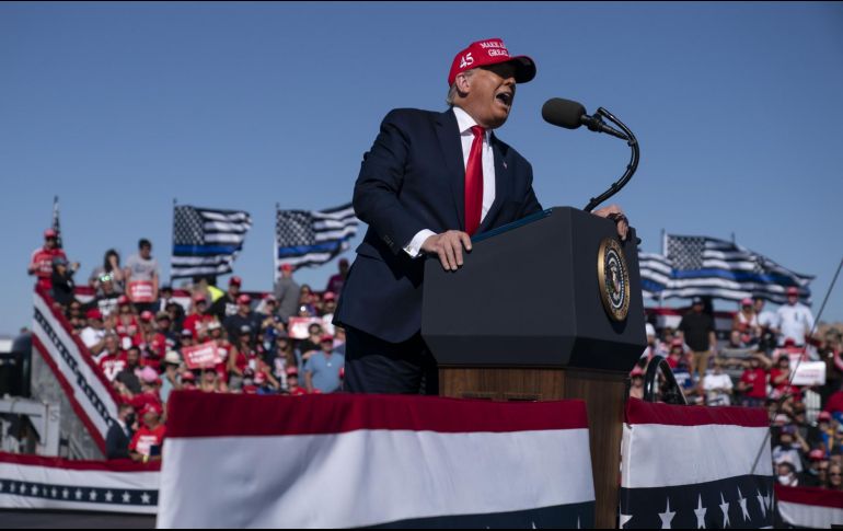 Donald Trump, como es típico en su discurso, arremetió contra los migrantes. AP/ ARCHIVO