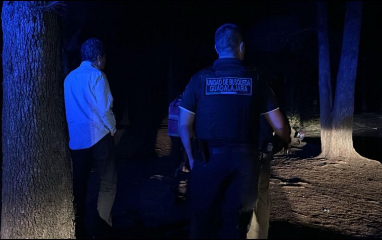 Elementos de la Unidad de Búsqueda de Personas Desaparecidas lograron la localización del joven alrededor de las 8:20 horas. ESPECIAL