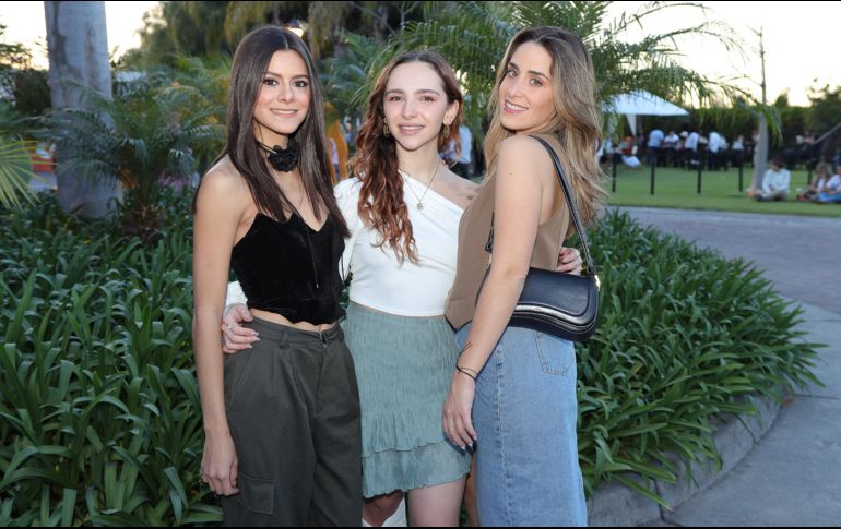 Ale González, Carolina Labastida y Sofía Varela. GENTE BIEN JALISCO/ Christian Pérez