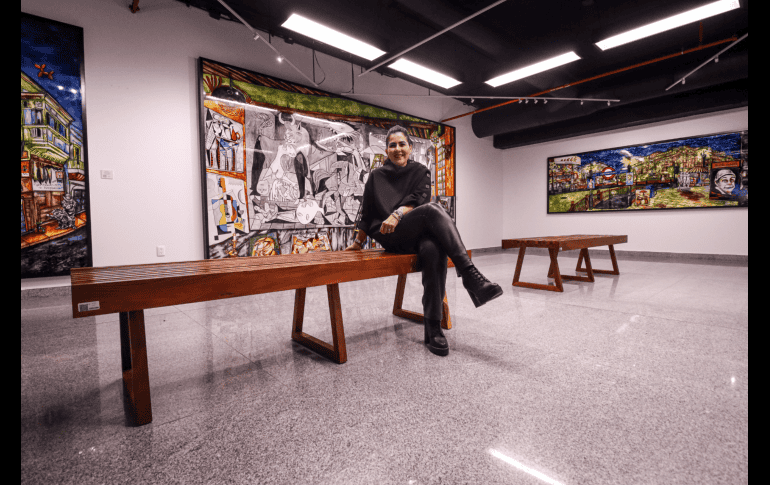 Inauguracion de la exposicion de Karla de Lara. EL INFORMADOR/H.FIGUEROA