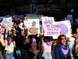 Miles de mujeres se reunieron en diferentes puntos de la ciudad de Guadalajara  como parte de las manifestaciones del Día Internacional de la Mujer, celebrado el 8 de marzo. EL INFORMADOR / A. Navarro