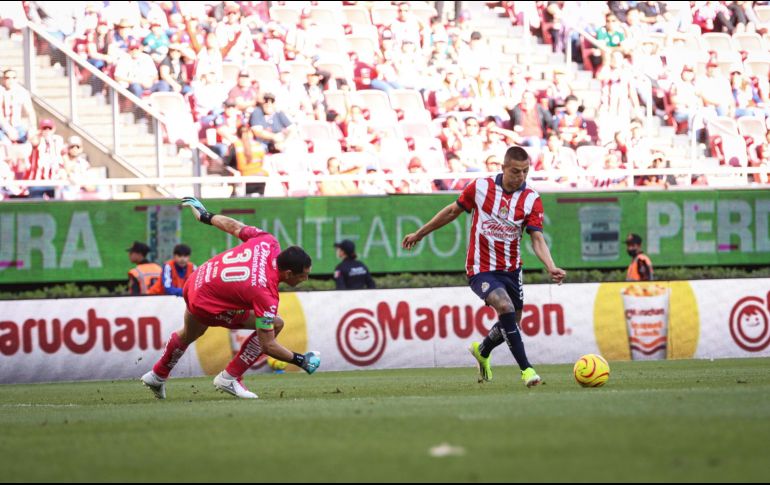 El cuadro rojiblanco no pudo hacerle daño a un conjunto esmeralda. EL INFORMADOR/ H. Figueroa.
