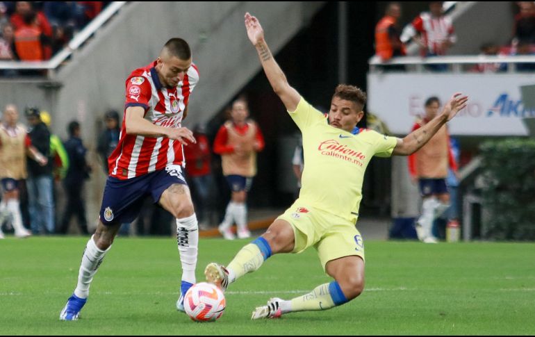 En las Semifinales del Clausura 2023 de la Liga MX el Rebaño le hizo tres goles a las Águilas para eliminarlas. IMAGO7.