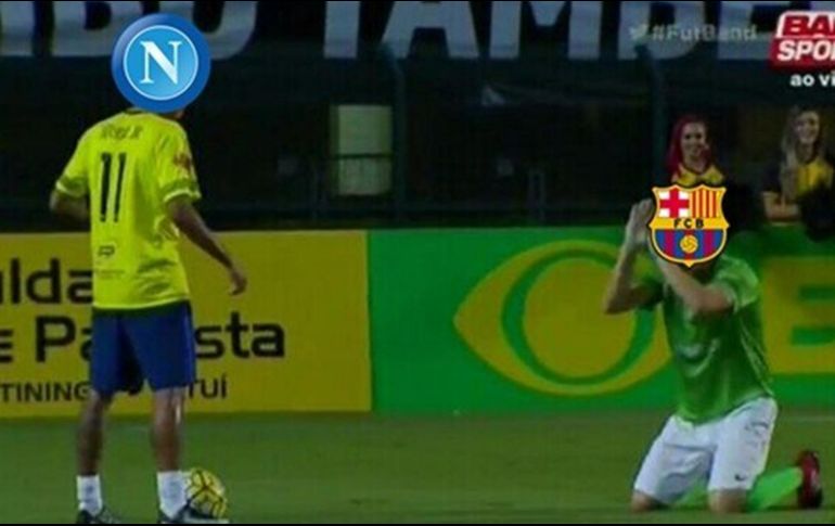 El partido de Barcelona vs Nápoles ha provocado muchas reacciones en redes sociales. ESPECIAL.