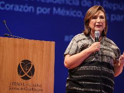 Su participación comenzó con la exigencia a las autoridades para que el periodista Jaime Barrera sea localizado con vida. EL INFORMADOR / H. Figueroa