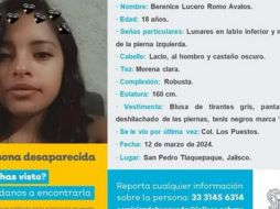 Lucero Berenice es nieta de Guadalupe Camarena, cuyo caso es uno de los más trágicos en la historia reciente de Jalisco. ESPECIAL/ Fiscalía de Jalisco