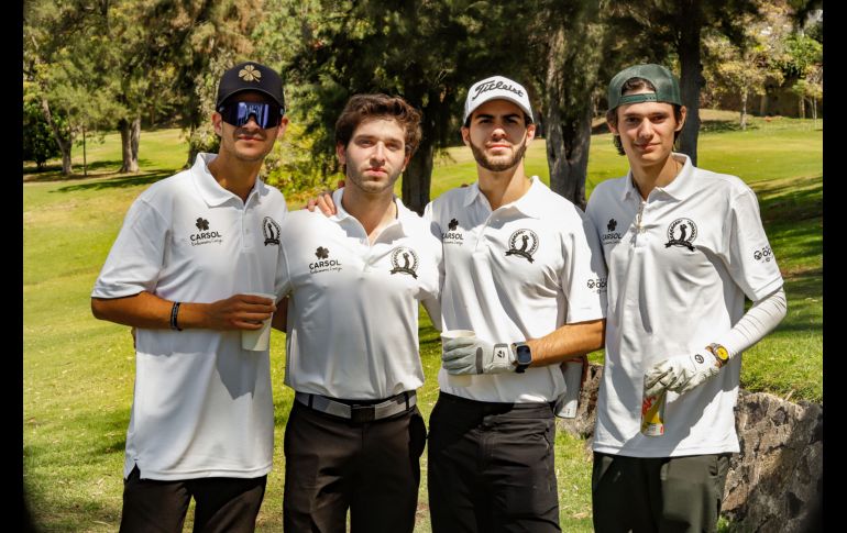 Marco Monsalve, Iván Zuloaga, Rodrigo Martínez Gallardo y Diego Torres. GENTE BIEN JALISCO/ Claudio Jimeno