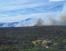 El siniestro sigue activo, pero hasta ahora las autoridades no han brindado datos sobre el área afectada. CORTESÍA / Semadet