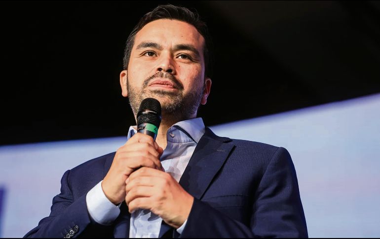 Jorge Álvarez Máynez durante el Congreso de la CMIC. EL UNIVERSAL
